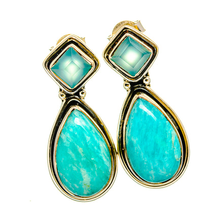 Amazonite Earrings handcrafted by Ana Silver Co - EARR420825