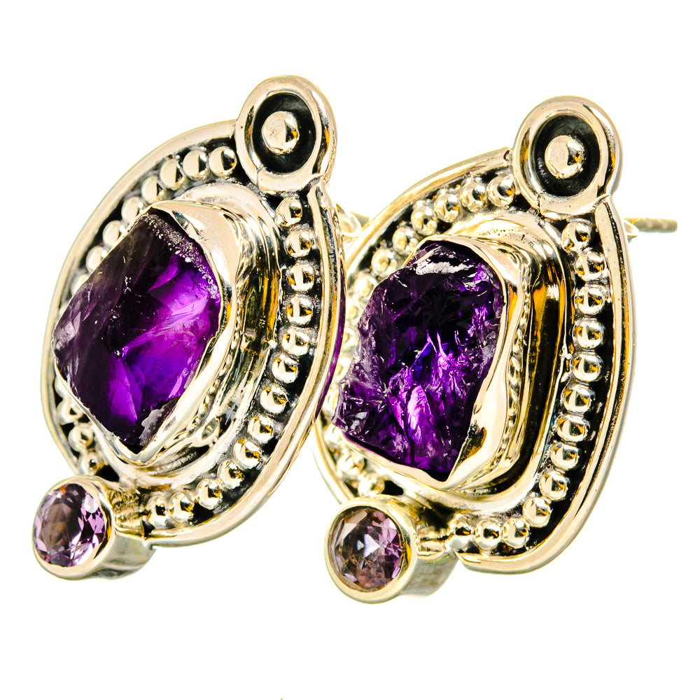 Amethyst Earrings handcrafted by Ana Silver Co - EARR420833