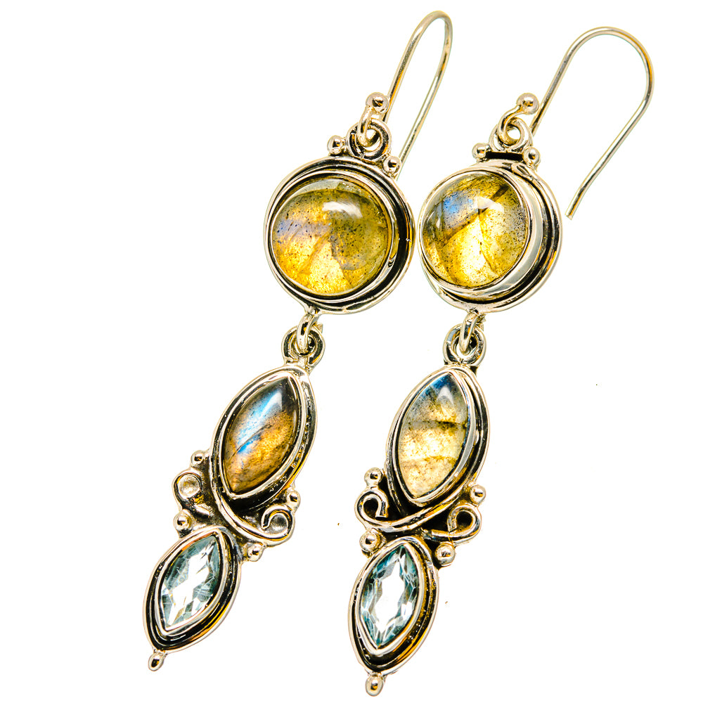 Labradorite Earrings handcrafted by Ana Silver Co - EARR420834