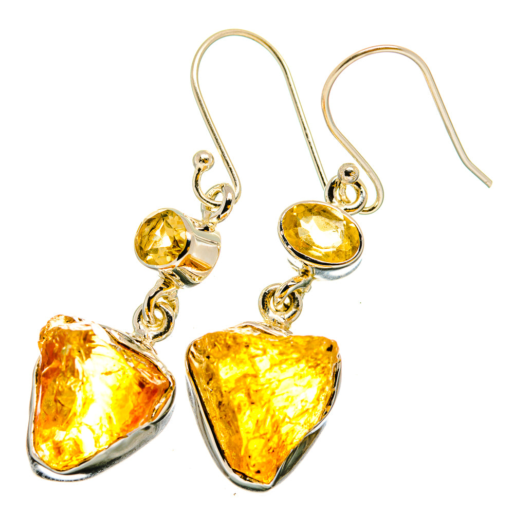 Citrine Earrings handcrafted by Ana Silver Co - EARR420837