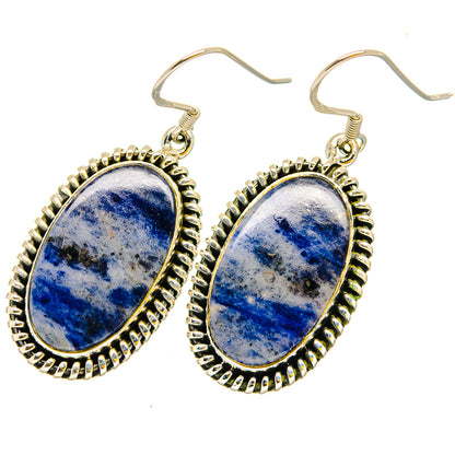 Sodalite Earrings handcrafted by Ana Silver Co - EARR420841