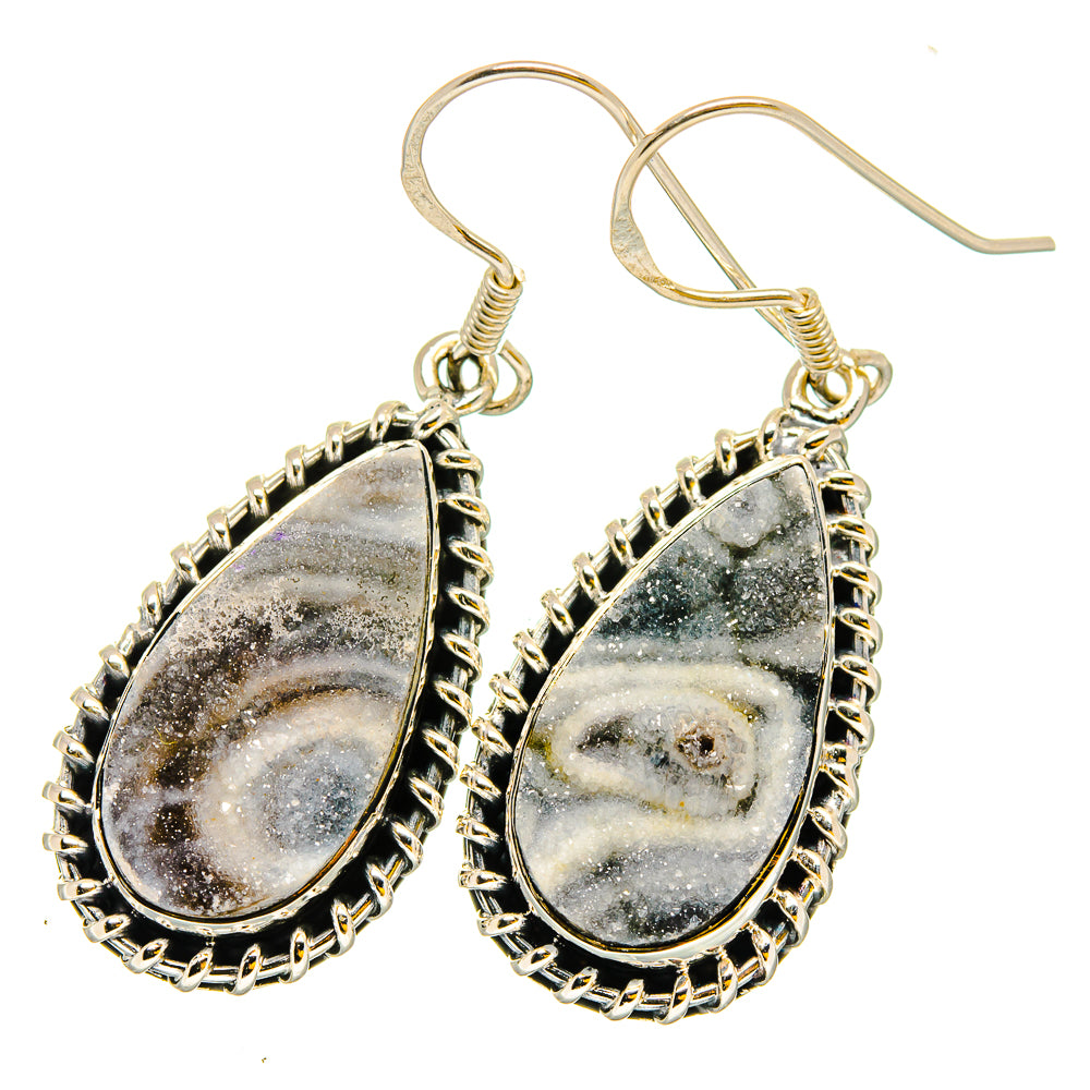 Desert Druzy Earrings handcrafted by Ana Silver Co - EARR420845