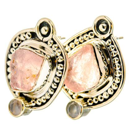 Rose Quartz Earrings handcrafted by Ana Silver Co - EARR420851