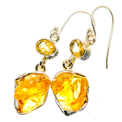 Citrine Earrings handcrafted by Ana Silver Co - EARR420857