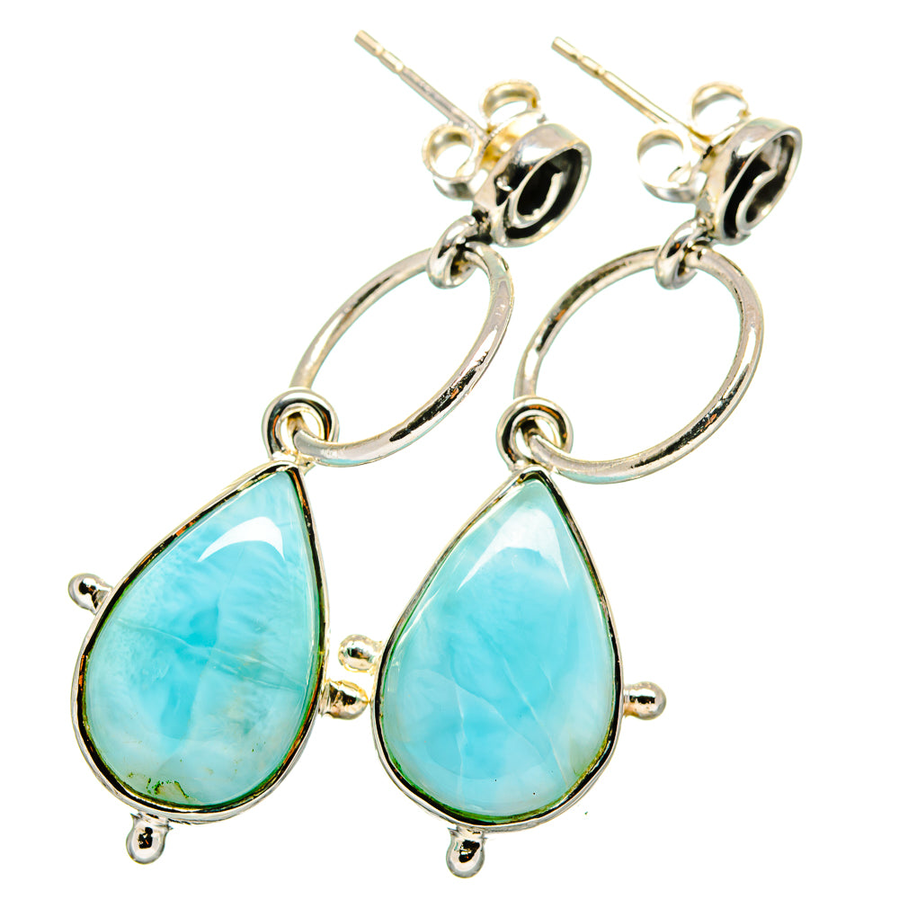 Larimar Earrings handcrafted by Ana Silver Co - EARR420860