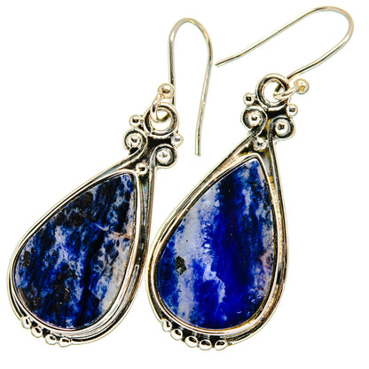 Sodalite Earrings handcrafted by Ana Silver Co - EARR420862