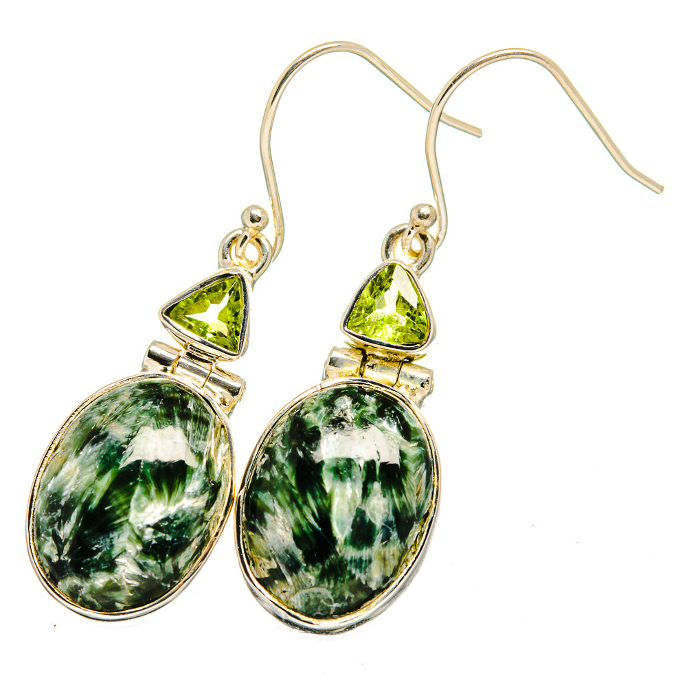 Seraphinite Earrings handcrafted by Ana Silver Co - EARR420869