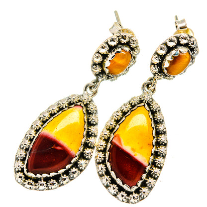 Mookaite Earrings handcrafted by Ana Silver Co - EARR420870