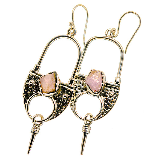 Kunzite Earrings handcrafted by Ana Silver Co - EARR420874
