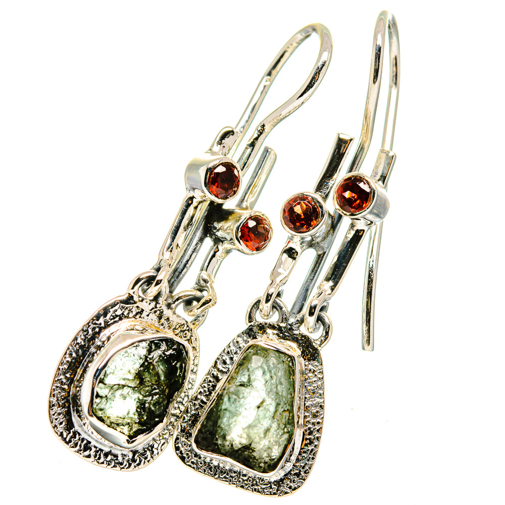 Green Tourmaline Earrings handcrafted by Ana Silver Co - EARR420884