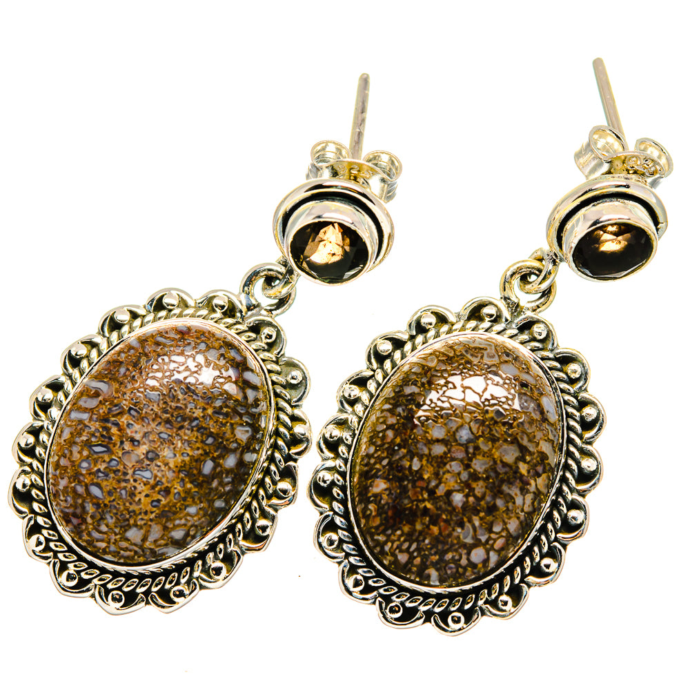Dinosaur Bone Earrings handcrafted by Ana Silver Co - EARR420889