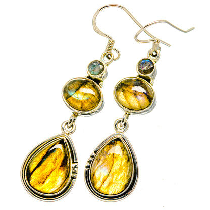 Labradorite Earrings handcrafted by Ana Silver Co - EARR420893