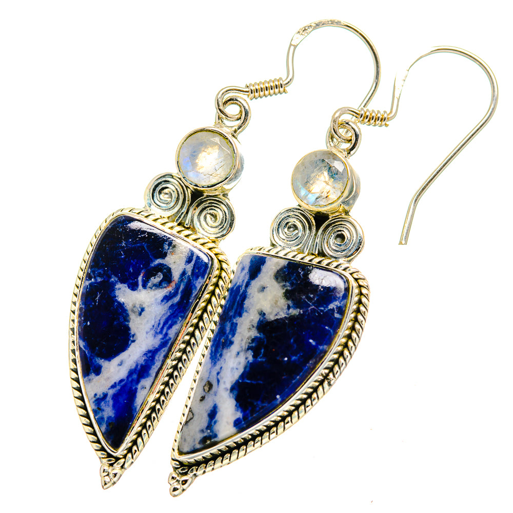 Sodalite Earrings handcrafted by Ana Silver Co - EARR420906