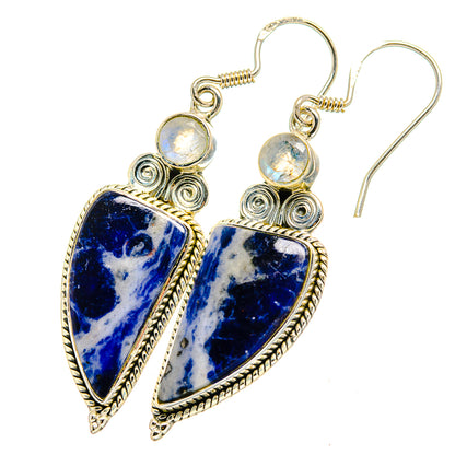 Sodalite Earrings handcrafted by Ana Silver Co - EARR420906