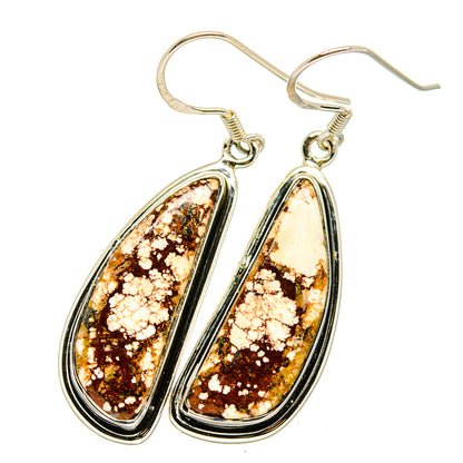 Wild Horse Jasper Earrings handcrafted by Ana Silver Co - EARR420911