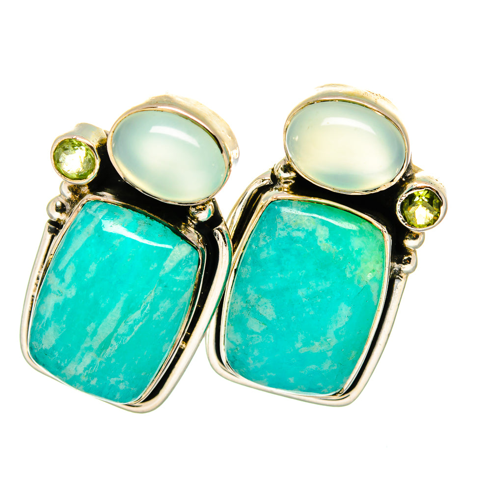 Amazonite Earrings handcrafted by Ana Silver Co - EARR420918