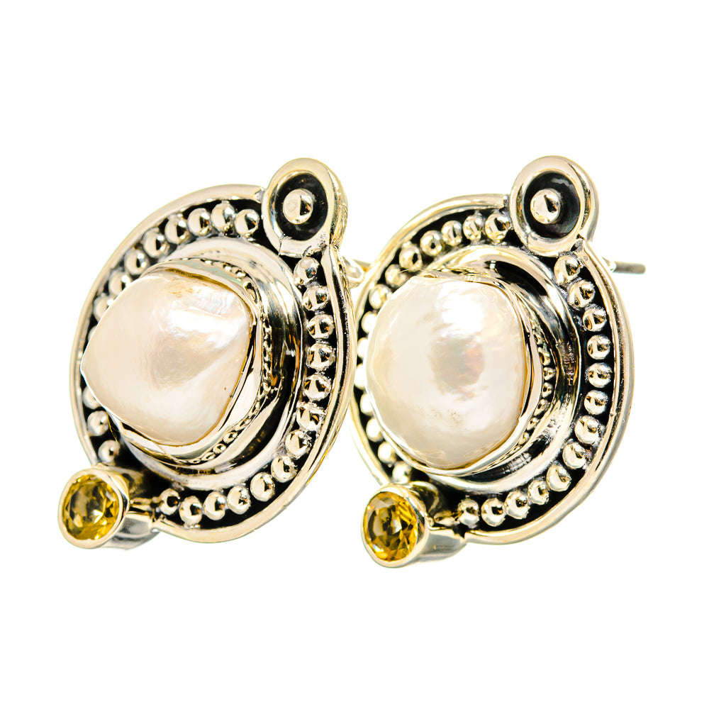Cultured Pearl Earrings handcrafted by Ana Silver Co - EARR420923
