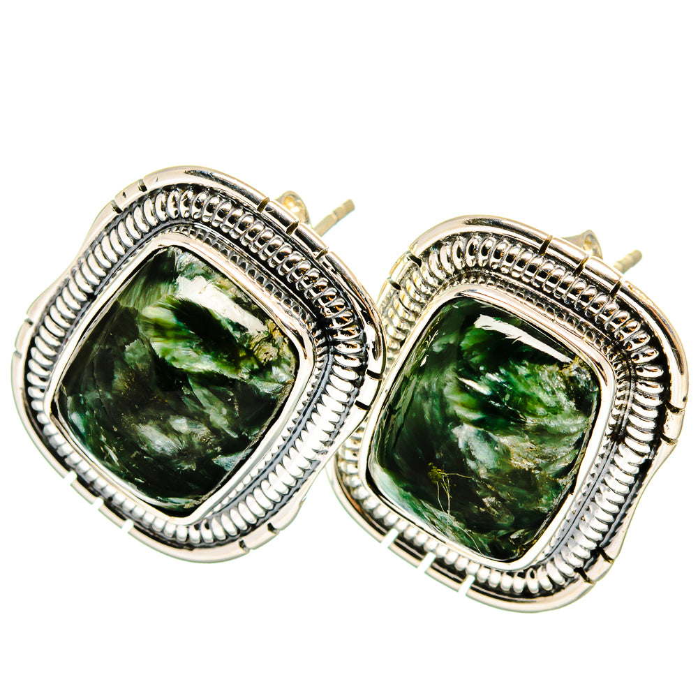 Seraphinite Earrings handcrafted by Ana Silver Co - EARR420926