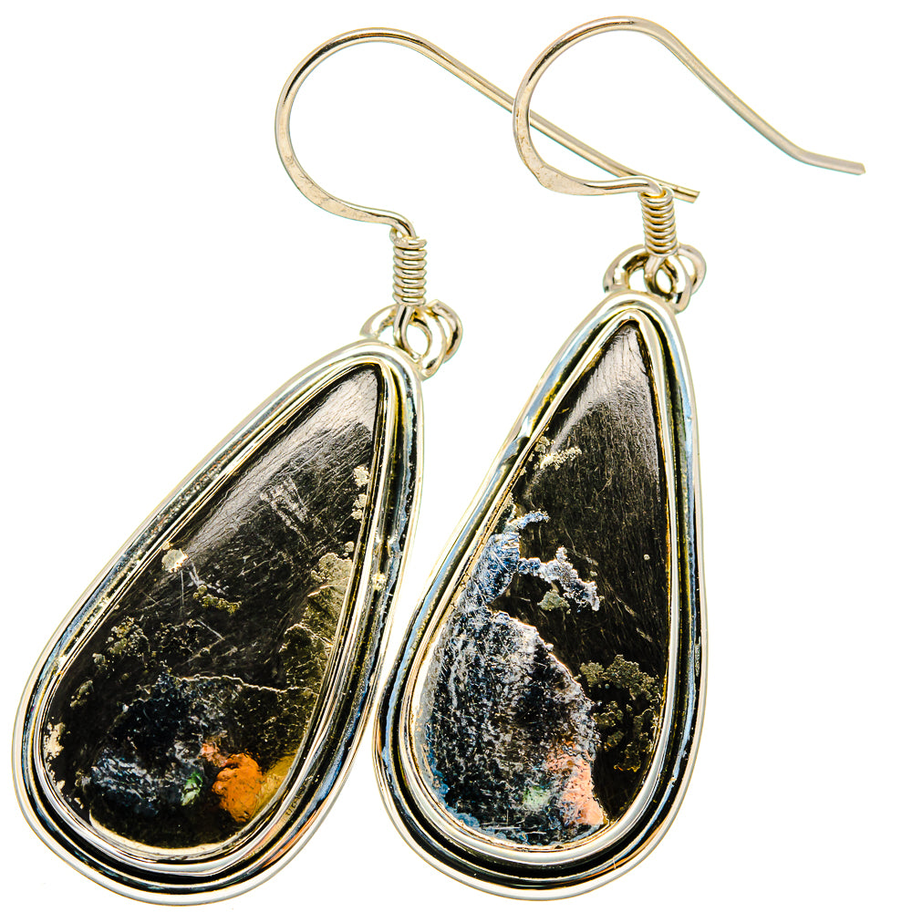 Pyrite Agate Earrings handcrafted by Ana Silver Co - EARR420930