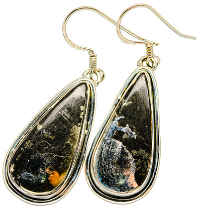 Pyrite Agate Earrings handcrafted by Ana Silver Co - EARR420930