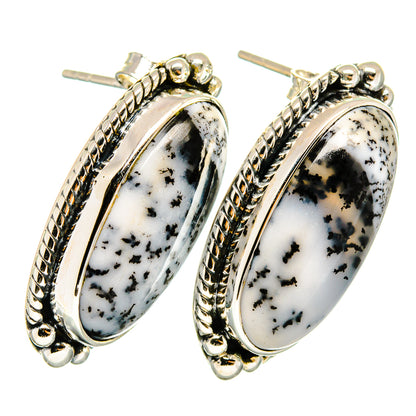 Dendritic Opal Earrings handcrafted by Ana Silver Co - EARR420935