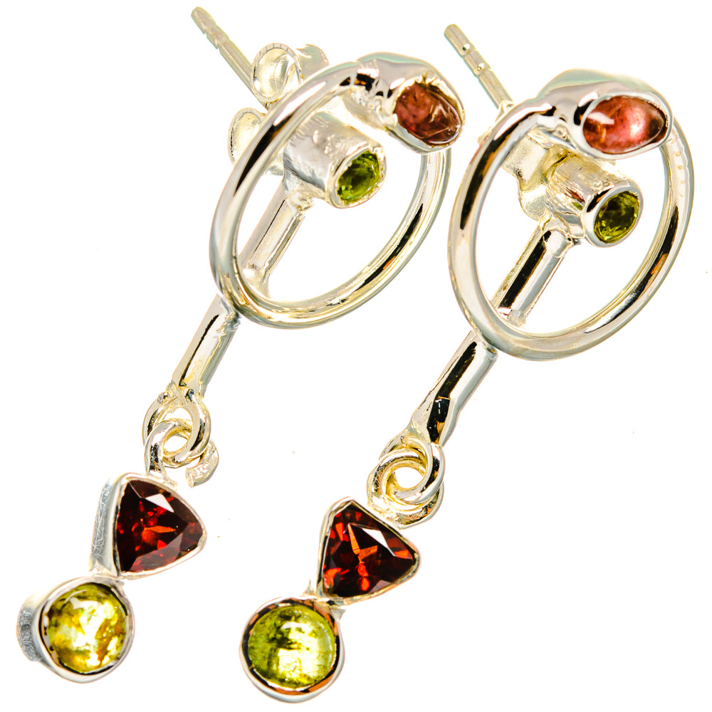 Garnet Earrings handcrafted by Ana Silver Co - EARR420940