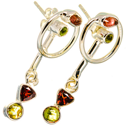 Garnet Earrings handcrafted by Ana Silver Co - EARR420940