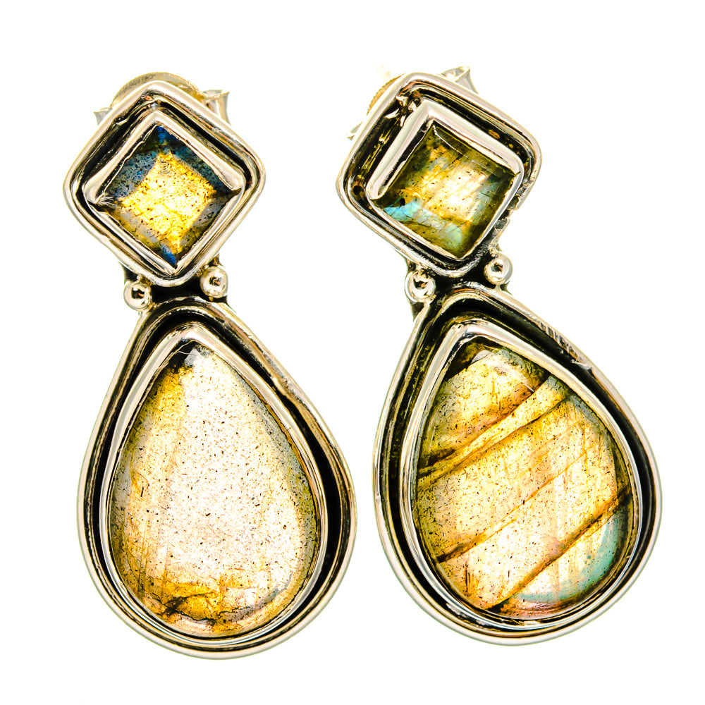Labradorite Earrings handcrafted by Ana Silver Co - EARR420957