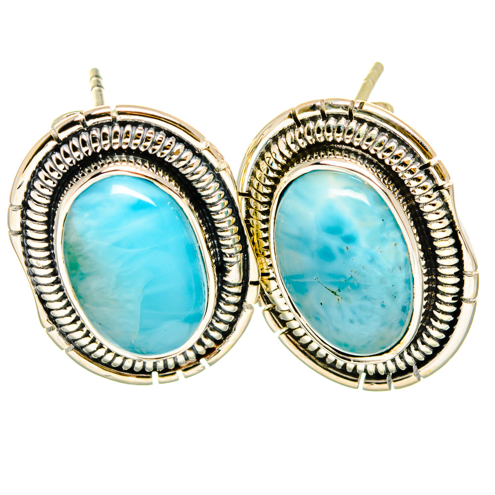 Larimar Earrings handcrafted by Ana Silver Co - EARR420973