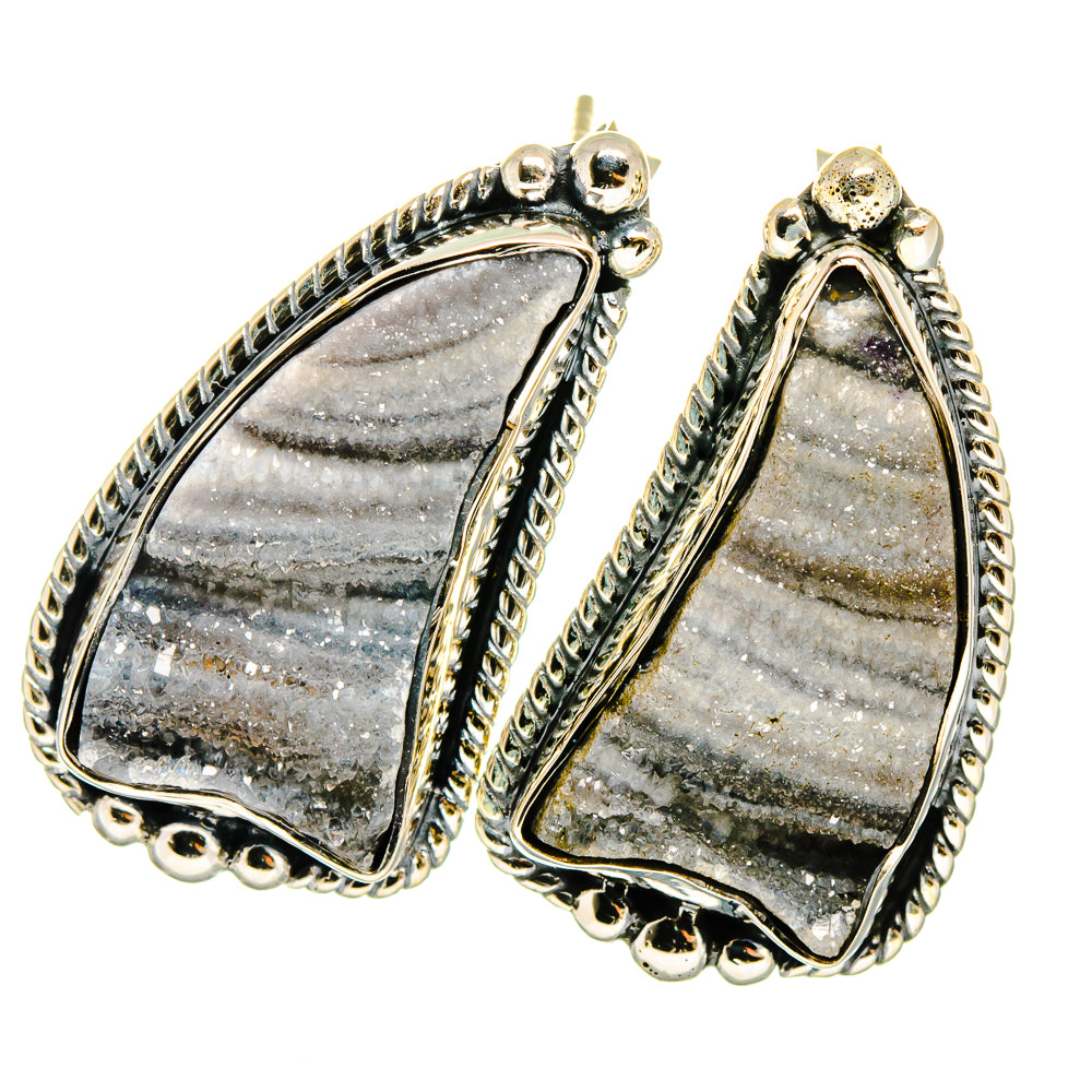 Desert Druzy Earrings handcrafted by Ana Silver Co - EARR420985