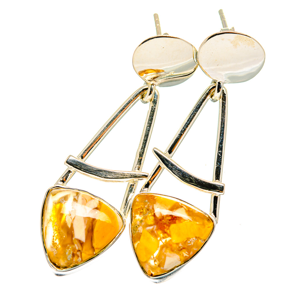 Brecciated Mookaite Earrings handcrafted by Ana Silver Co - EARR421005