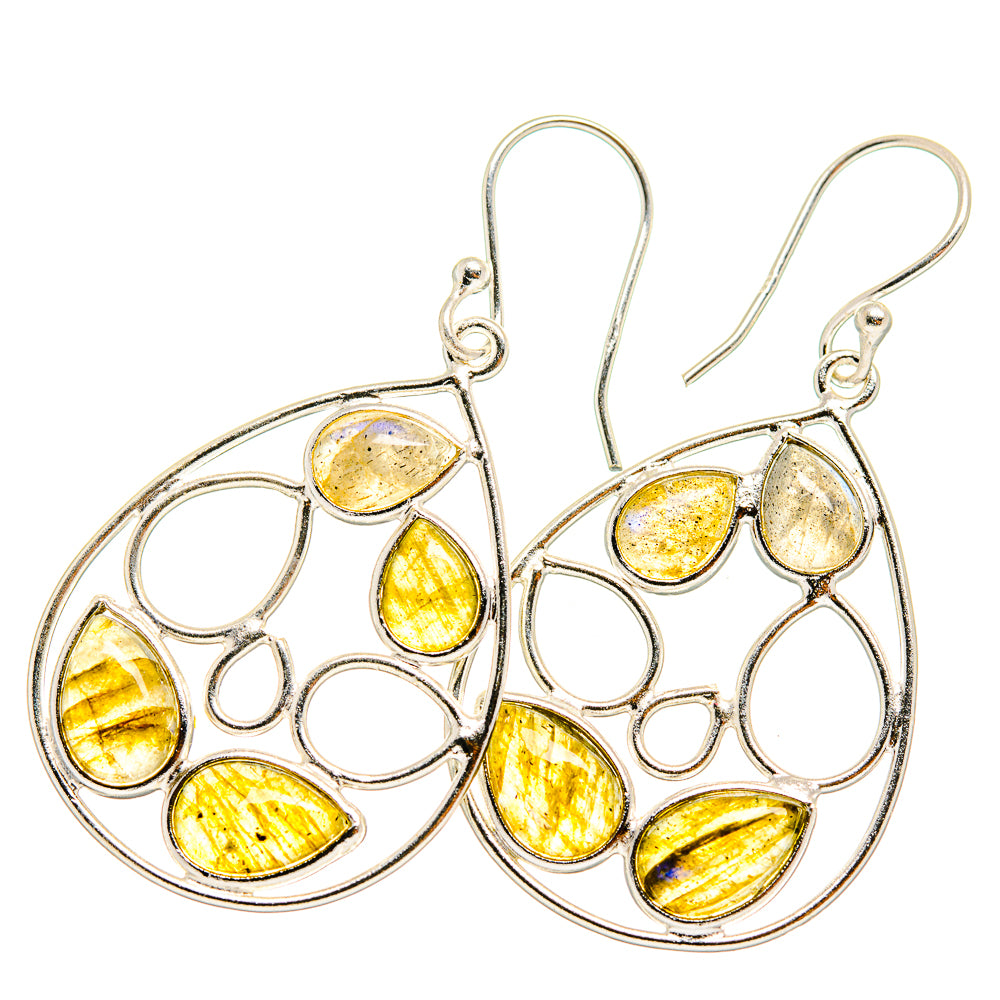 Labradorite Earrings handcrafted by Ana Silver Co - EARR421007