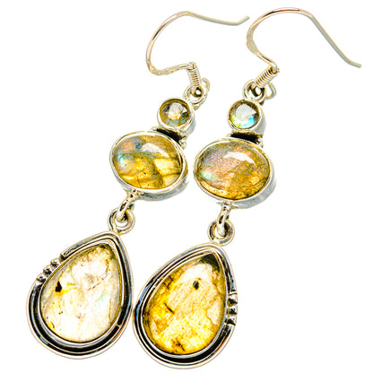Labradorite Earrings handcrafted by Ana Silver Co - EARR421012