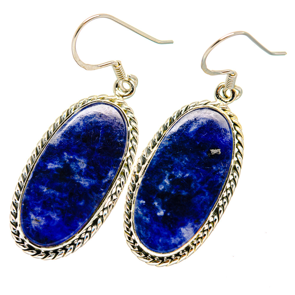 Sodalite Earrings handcrafted by Ana Silver Co - EARR421018