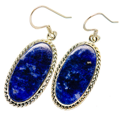 Sodalite Earrings handcrafted by Ana Silver Co - EARR421018