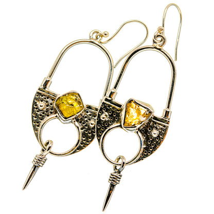 Citrine Earrings handcrafted by Ana Silver Co - EARR421019