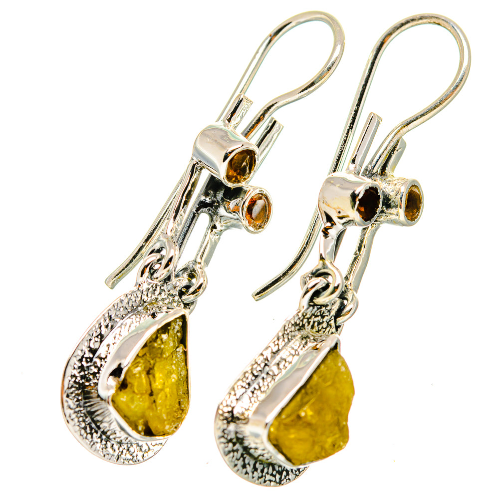 Libyan Glass Earrings handcrafted by Ana Silver Co - EARR421025