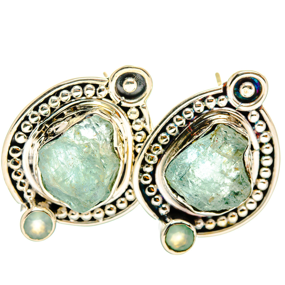 Aquamarine Earrings handcrafted by Ana Silver Co - EARR421028