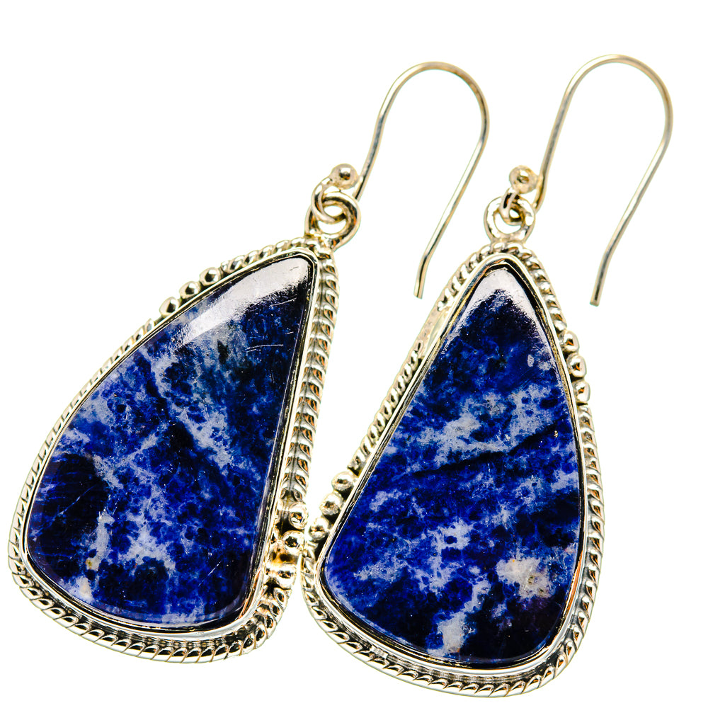 Sodalite Earrings handcrafted by Ana Silver Co - EARR421031