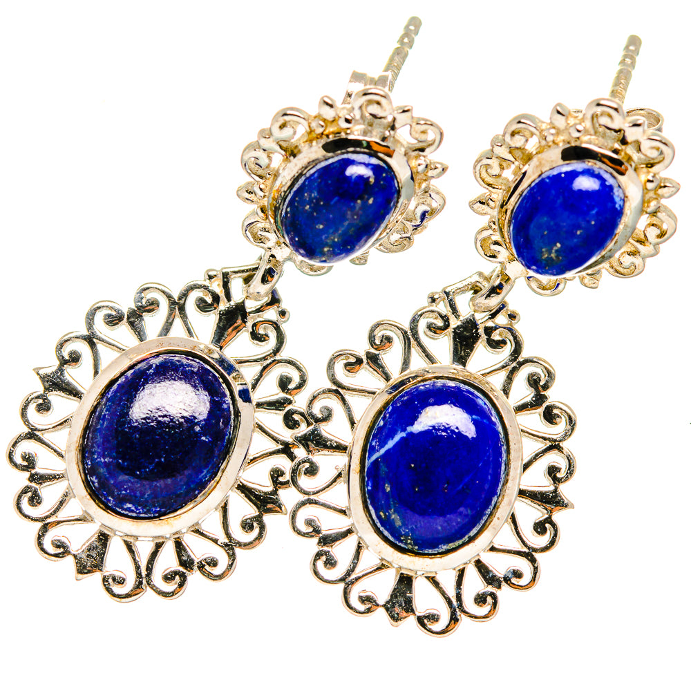 Lapis Lazuli Earrings handcrafted by Ana Silver Co - EARR421041