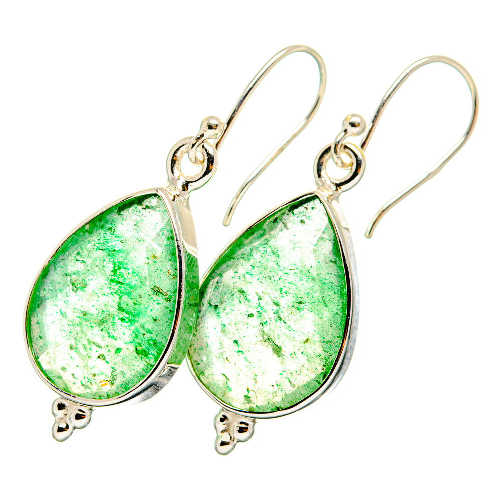 Green Aventurine Earrings handcrafted by Ana Silver Co - EARR421053