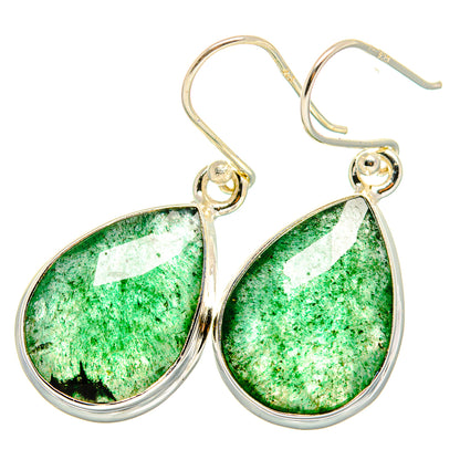 Green Aventurine Earrings handcrafted by Ana Silver Co - EARR421070