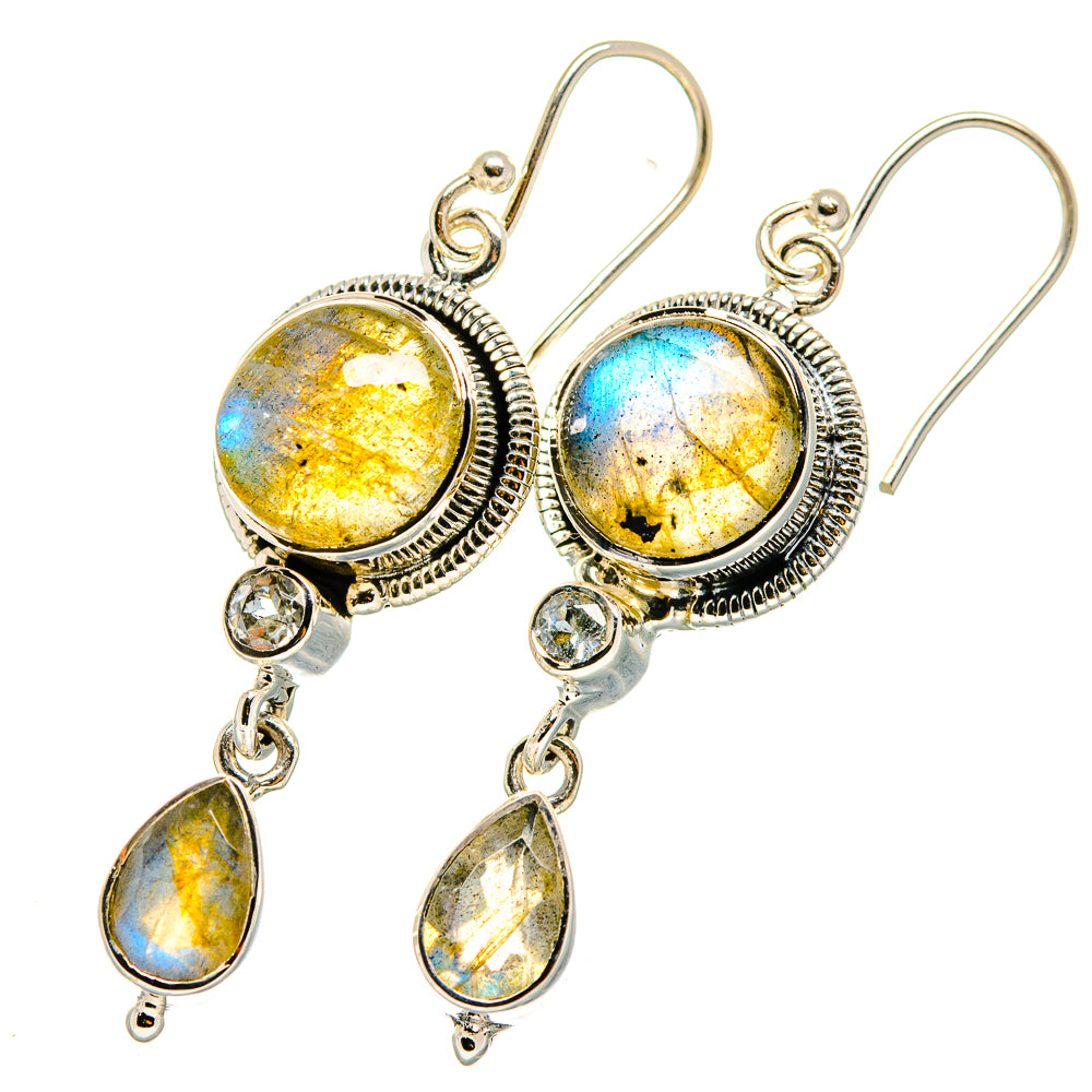 Labradorite Earrings handcrafted by Ana Silver Co - EARR421071
