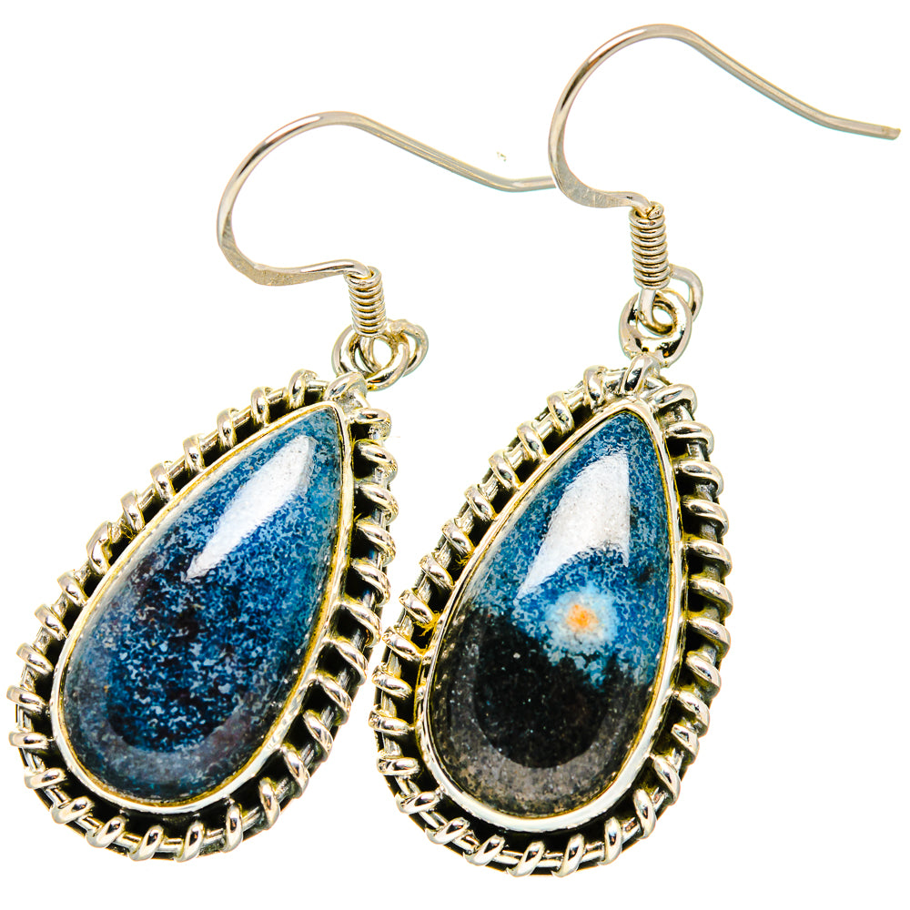 Shattuckite Earrings handcrafted by Ana Silver Co - EARR421073