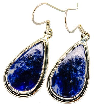 Sodalite Earrings handcrafted by Ana Silver Co - EARR421075