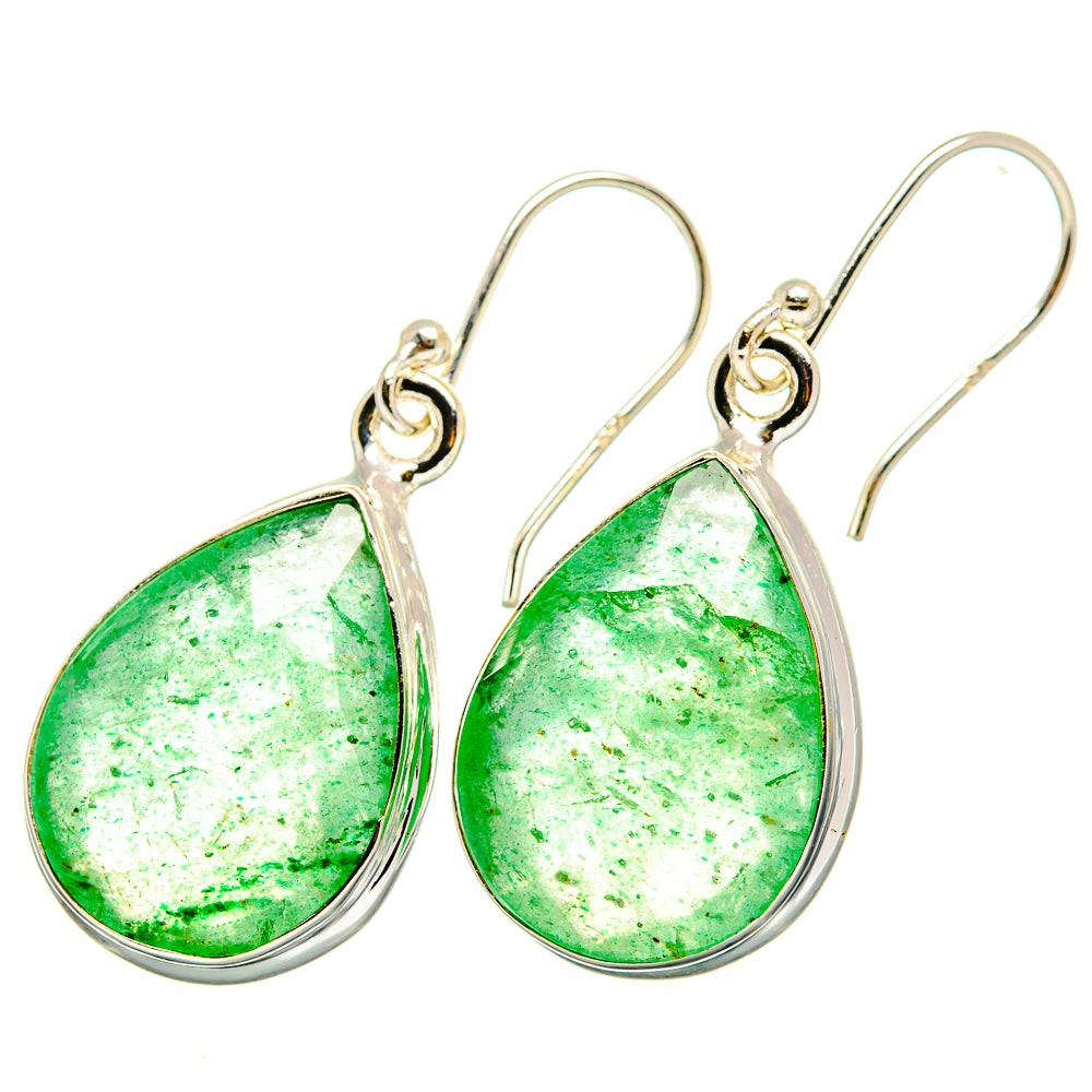 Green Aventurine Earrings handcrafted by Ana Silver Co - EARR421080