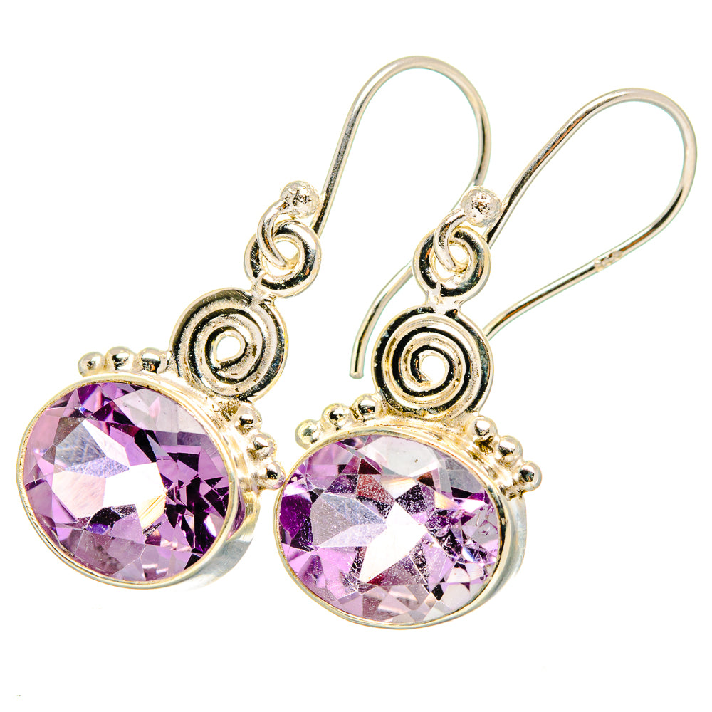 Amethyst Earrings handcrafted by Ana Silver Co - EARR421089