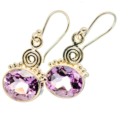 Amethyst Earrings handcrafted by Ana Silver Co - EARR421091