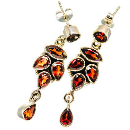 Garnet Earrings handcrafted by Ana Silver Co - EARR421092