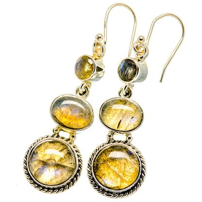 Labradorite Earrings handcrafted by Ana Silver Co - EARR421097